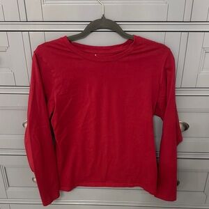 Amazon Women's Long-Sleeve Crewneck Top - Red